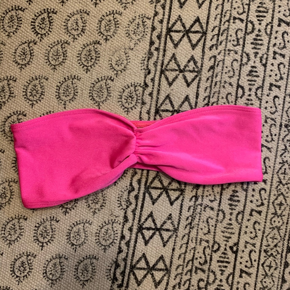 American Apparel neon pink bandeau